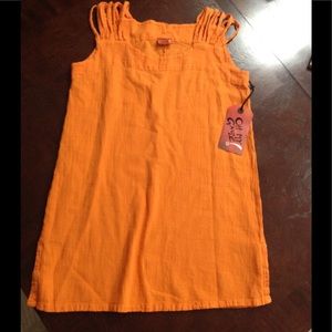 "Oh My Guaze!" Orange Sleeveless Top NWT.